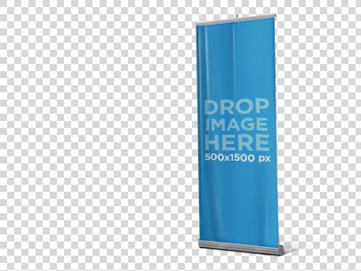 Standing Vertical Banner Mockup