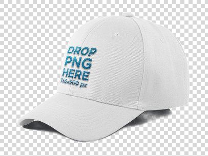 Dad Hat Mockup Over a Null Background