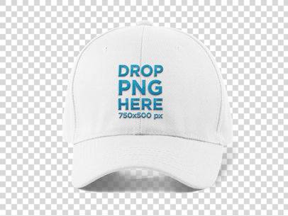 Front View of a Dad Hat Mockup