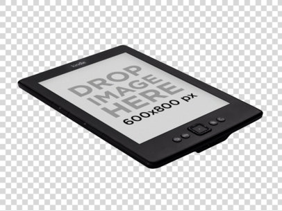 Amazon Kindle Mockup on a Plain Surface