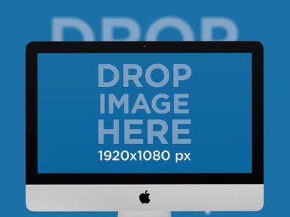 iMac Mockup with a Backdrop 