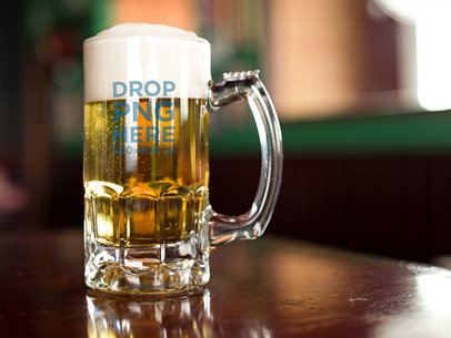 Beer Mug Template at a Bar a14779