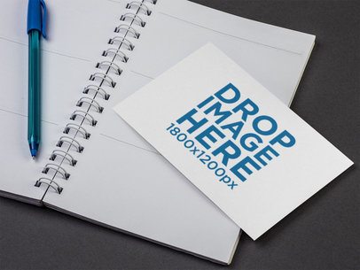 Postcard Template on a Phonebook