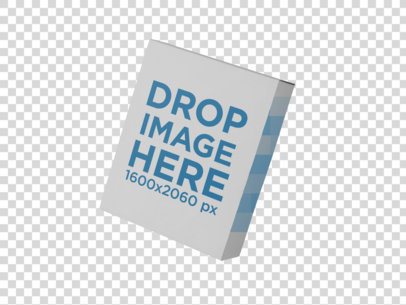 Mockup of a Software Box Floating in the Air