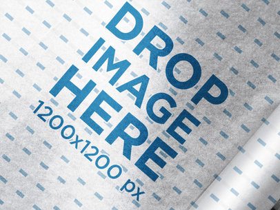 Wrapping Paper Template Lying Diagonally Under a Light